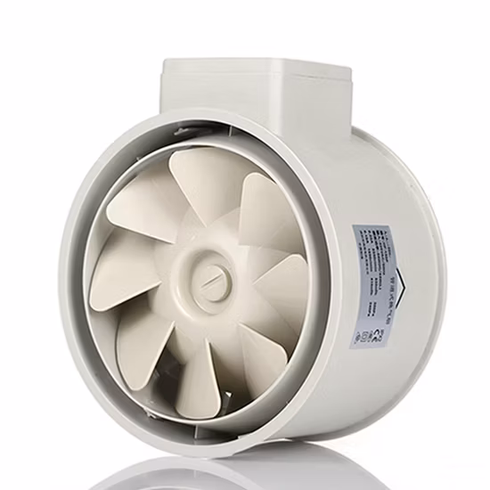 Ventilador de duto de exaustão em linha de fluxo misto de estufa de 150 mm