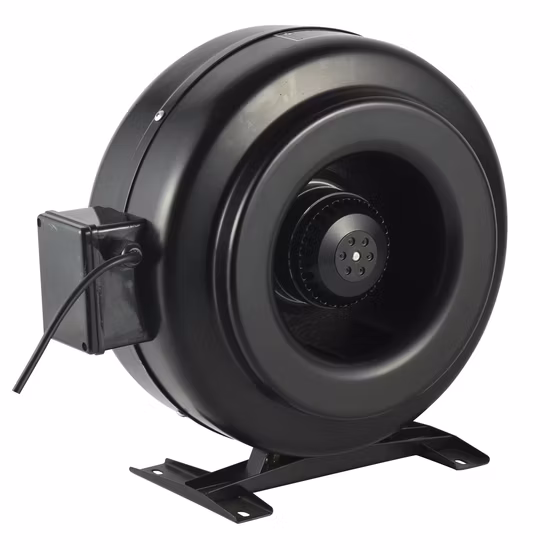 Ventilador de duto centrífugo circular em linha para ventilação de ar fresco 125fck