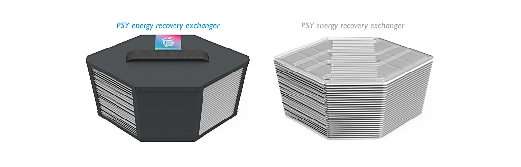 Wall Bracket Energy Recovery Ventilation with AC Outer Rotor Fan