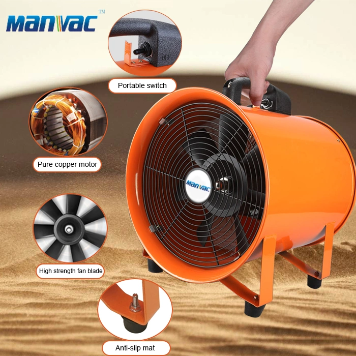 Greenhouses Axial Fan Portable Explosion Proof Plastic Exhaust Air Duct Fan