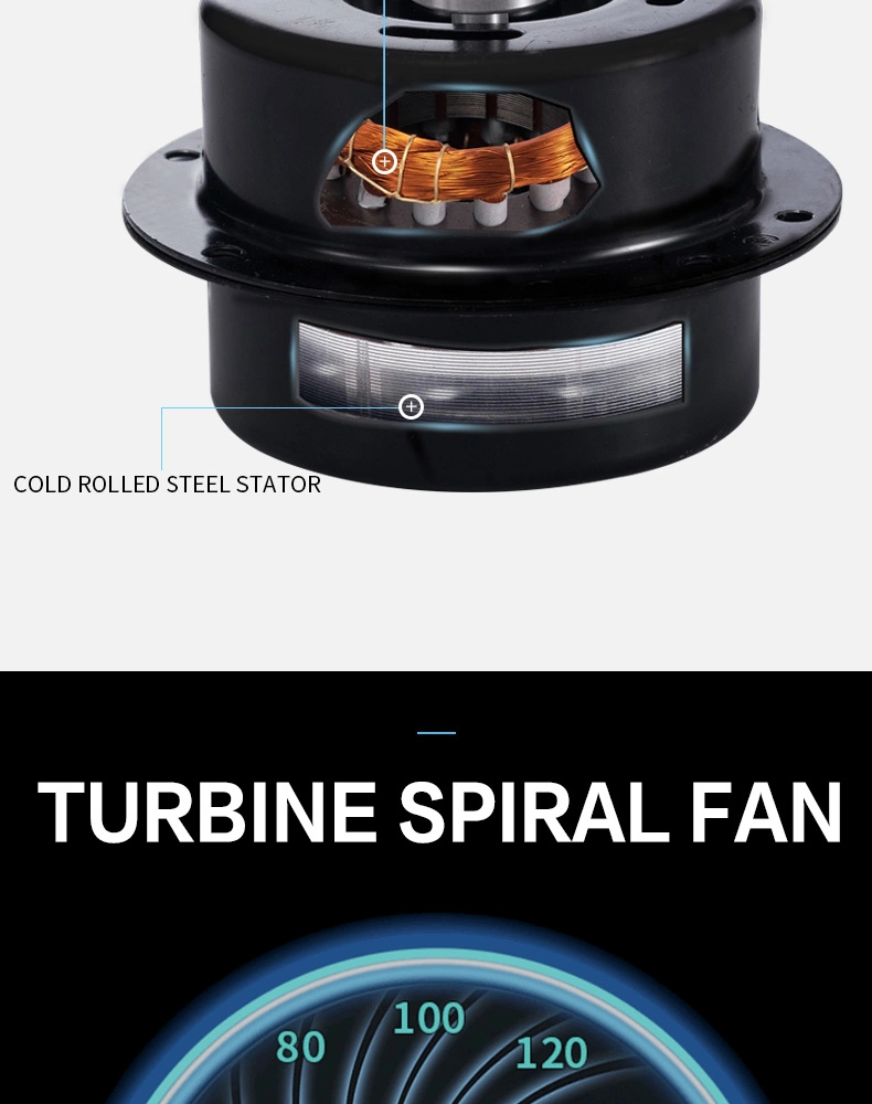 6 Inch Inline Duct Fan with Exhaust Ventilation Centrifugal Cooling Air Blower
