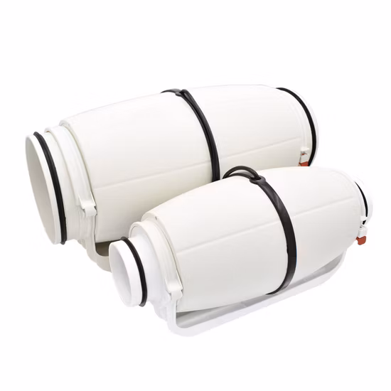 Canbinet box quadrado silencioso ventilador de duto em linha para ar fresco 6 polegadas